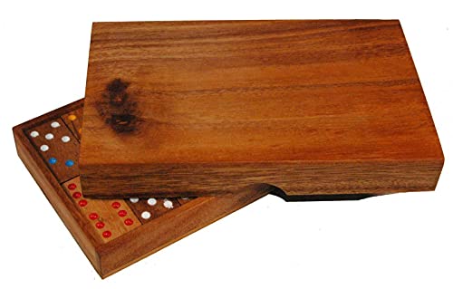Ethical Wooden Dominoes Domino 28 piezas en caja miniatura 3