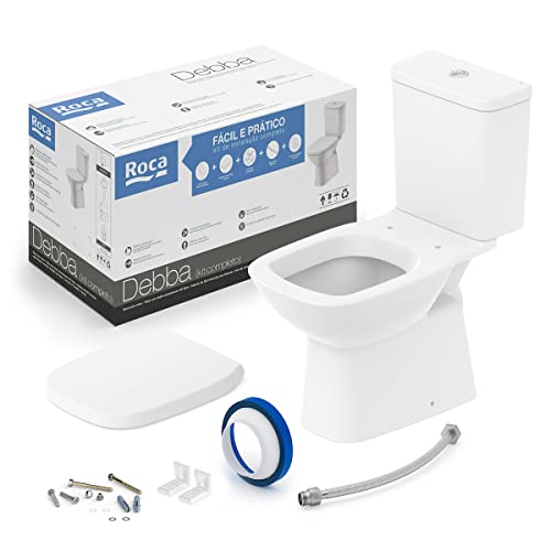 Kit Vaso Sanitário com Caixa Acoplada e Assento Soft Close Gap Debba Classic Roca