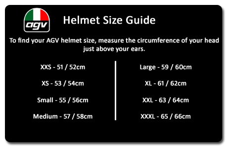 agv helmet asian fit size chart Full Face Motorcycle Helmet AGV CORSA Horice Pearl White/Blue/Red XXL :  Amazon.co.uk: Automotive