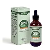 DMSO 99.9% Pure Dimethyl Sulfoxide pharma Grade(USP) - Low Odor, 120ml Amber Glass Bottle with Dropper