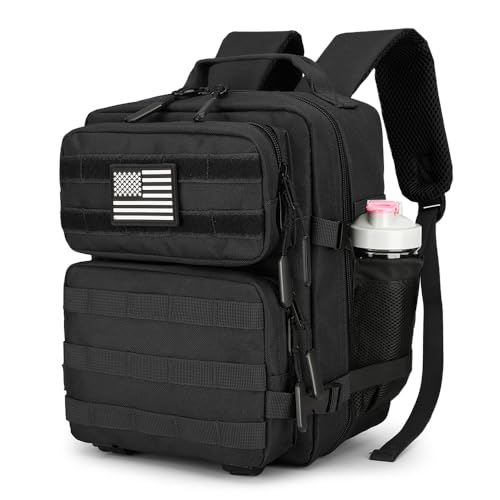 9L Mini Tactical Backpack for Men and Women, Tactical Backpack Small for Hiking, Small Tactical Bag?Black?