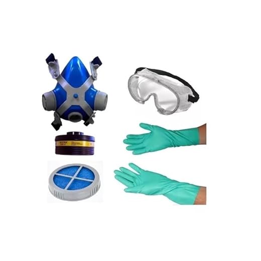 Kit Proteção Máscara Facial Óculos Luva Para Resina Epóxi