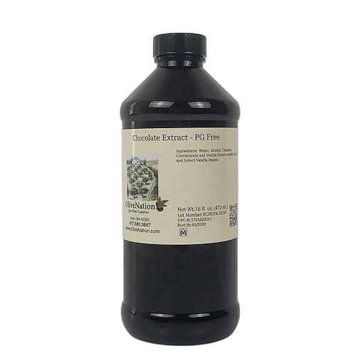 OliveNation Extracto de chocolate para hornear, rico sabor a chocolate para pasteles, galletas, sin PG, sin OMG, sin gluten, kosher, vegano, 16