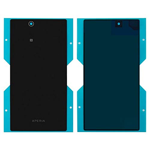 Coque arrière de rechange pour batterie compatible avec Sony C6802 XL39h Xperia Z Ultra, C6806 Xperia Z Ultra, C6833 Xperia Z Ultra, Noir