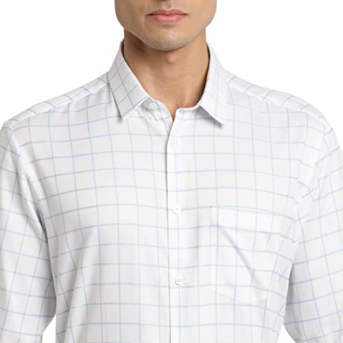Image of Indian Terrain Men's Checkered Slim Fit Shirt