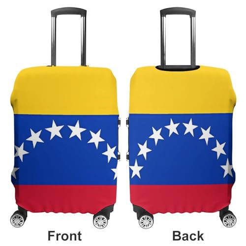 Carry on Luggage Cover Flag of Venezuela Suitcase Covers for Luggages Tsa Approved Travel Luggage Sleeve Protector Elastic Suitcase Protector Anti-Scratch Washable Fits 19-30 Inch Case -M3