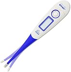 Physio Logic Accuflex 10 Digital Thermometer | Flexible Tip, Waterproof, Fever Alert, 30 Reading Memory, Oral, Rectal & Underarm Use
