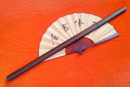 Chinese Sword,Tang jian Real(Pattern Steel Blade,Rosewood Scabbard) Full Tang,Length 39