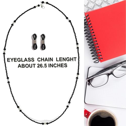 Image of Beaded Eyeglass Chains Glasses Chain For Women Stylish Sunglasses Strap Eye Glass Holders Around Neck Glasses Lanyard