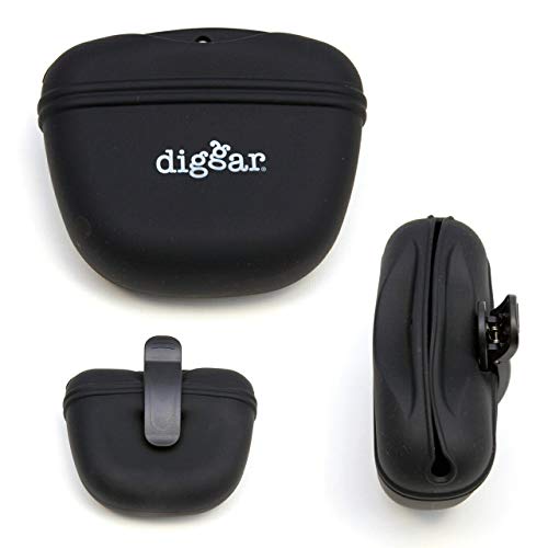 Diggar Silikon Futterbeutel für Hundetraining, Snack Tasche Snackbeutel (schwarz) Cover