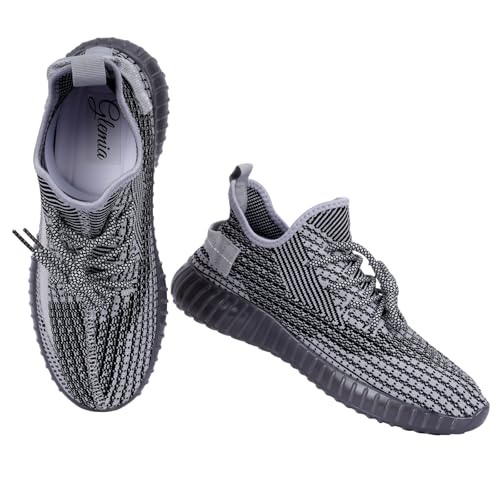 Image of Glemia Knitted Athletic Sneakers, Breathable Mesh Upper, Lightweight Athleisure Knitted Active Wear Slip-On Sneaker Shoes for Sports, Athletics, and Walking Shoes (Multicoloured)