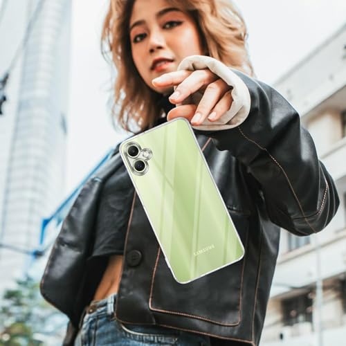 Image of Jkobi Back Cover for Samsung Galaxy A05 (Silicone Clear Shockproof Case with Camera Protection | Soft and Flexible | Transparent)