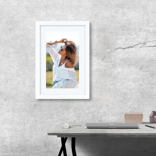 Image of VCK 12x18 Picture Frames 3 Pack, White Wood Poster Frame, Wall Display