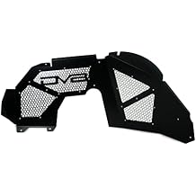 DV8 Offroad Inner Fender Liner Set fits 2018-2023 Jeep Wrangler JL & 2020-2023 Gladiator JT | Front Wheel Wells | Vented for Airflow | Aluminum Construction | Black Finish