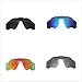 NicelyFit 4 Pairs Polarized Replacement Lenses for Oakley Jawbreaker Sunglasses Glass Frames