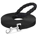 ✅【Tamaños de la correa del perro】 Ancho: 2.5cm Largo: 10m / 15m / 20m Colores: Negro / Rojo