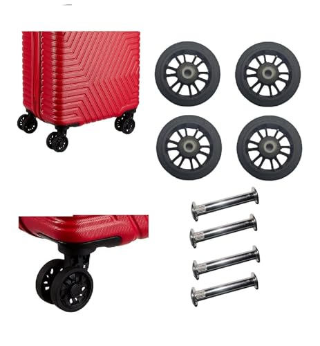 Image of Luggage Wheel,Handle,Lock Only for Replacement and Repair for VIP, Safari, Skybag, Amrican Tourister Suitcases Luggage Part ((5 CM WHEEL) 4 PCS FOR 8 WHEEL LUGGAGE)