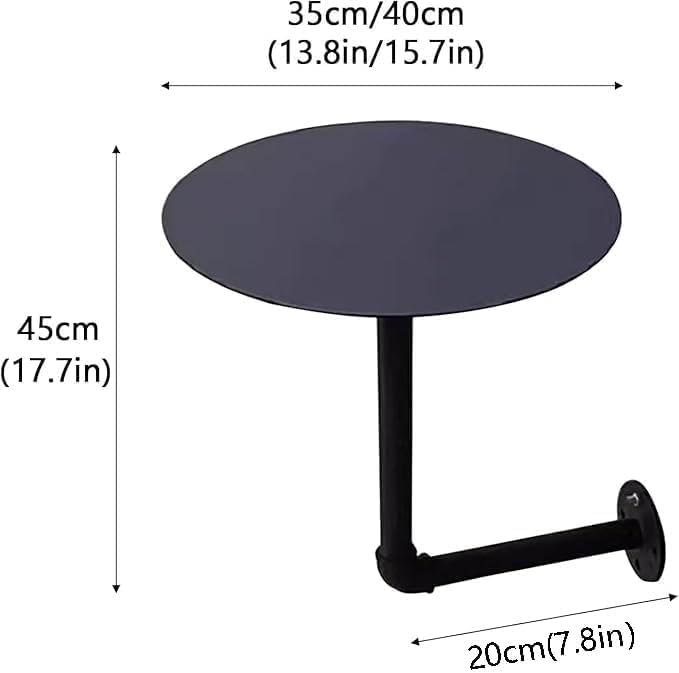 Table d'appoint en fer moderne blanche en forme de L élégante