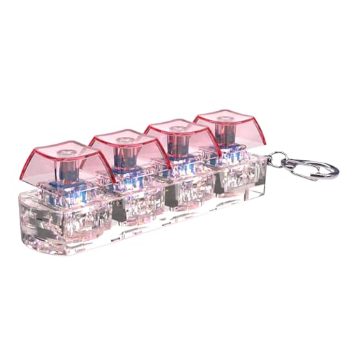 Le Clavier Illuminé LED Clique sur Keychain Keycap Tester pour Les Adultes Clavier Clique sur LED Light Keychain Toy Relaxation Tool for Anxiété