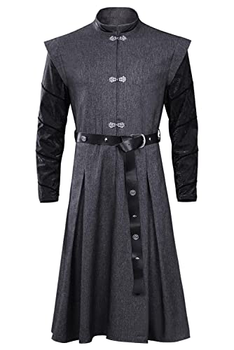 Waslary Daemon Targaryen Costume de cosplay prince médiéval pour homme, robe et ceinture, kit complet