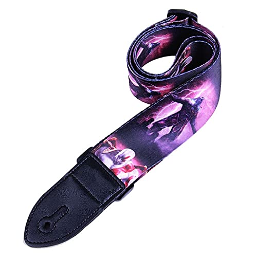 Guitar Strap Acoustic Electric Guitar Bass Multi-Color Guitar Belt Adjustable Colorful Printing Nylon Straps (Color : E… - Les Beatles, Paul McCartney, John Lennon, RIngo Starr, George Harrison Guitar Strap Acoustic Electric Guitar Bass Multi-Color Guitar Belt Adjustable Colorful Printing Nylon Straps (Color : E…