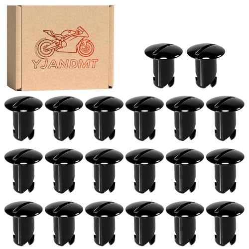 Black Stainless Steel 7/16 Button Oval Head Turn Quarter Dzus Fasteners .500 Grip 20-Pack
