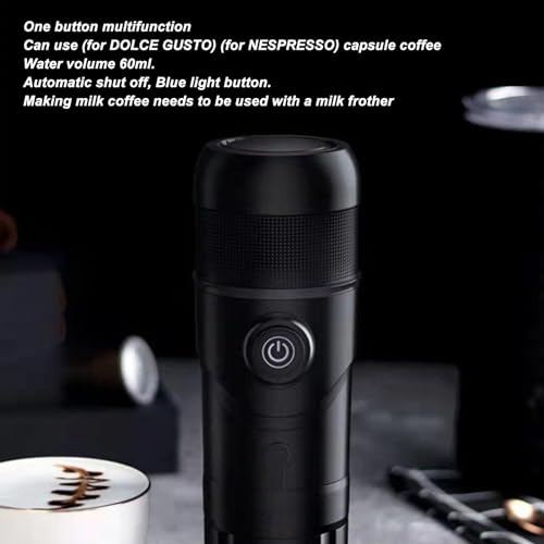3 in 1 Portable & Electric Coffee Maker for Car Travel, RV, Camping - Works with Coffee Powder, Capsules & Reusable Capsule (Black) - Image 7