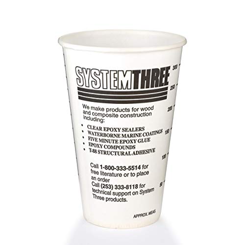 Vasos graduados de papel System Three 12 oz miniatura 1