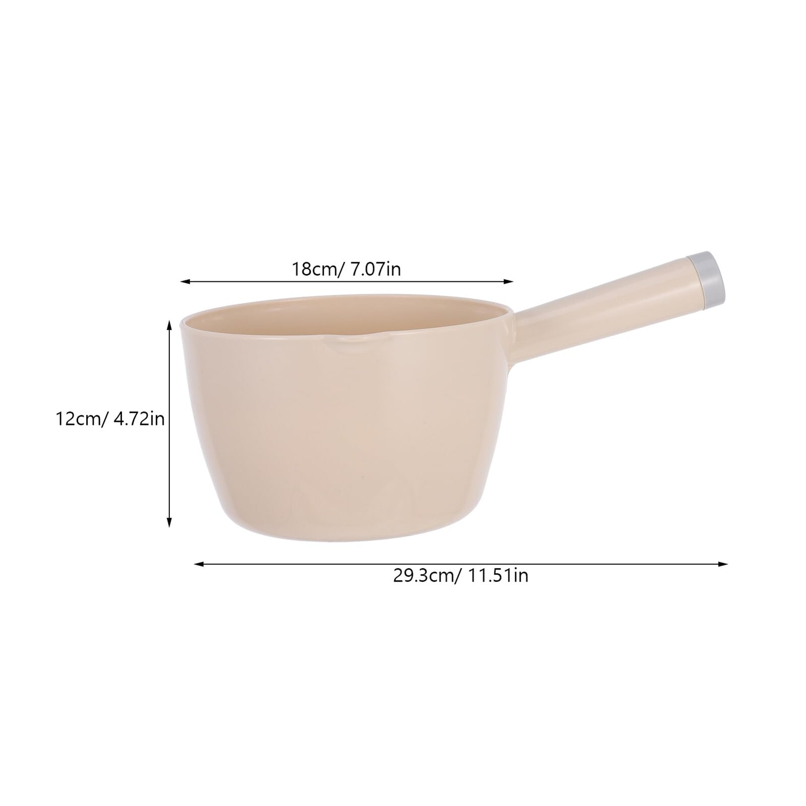 iplusmile 2 Cucharones de Plástico Pp Estilo Japonés para Cocina, Gran Capacidad y Diseño Práctico, Resistentes y Duraderos para Uso Hogar