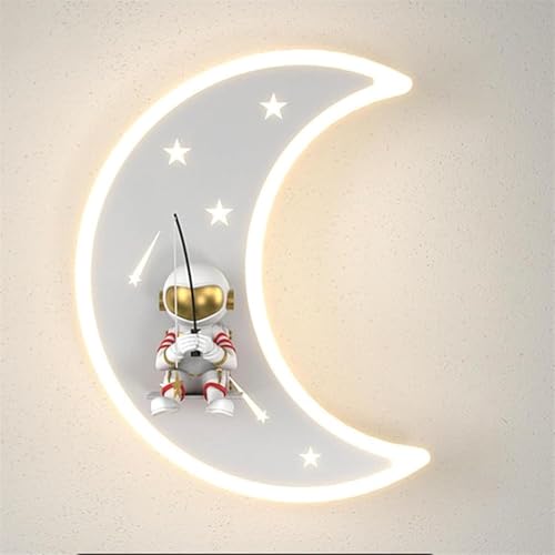 Lampe astronaute LED bleue pour chambre d'enfant au style nordique moderne FANDIAO