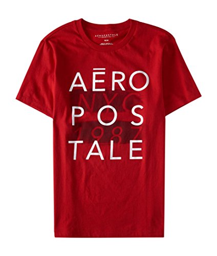 Aeropostale Men's A?Ropostale Nyc Graphic T Shirt Xl Red Sky