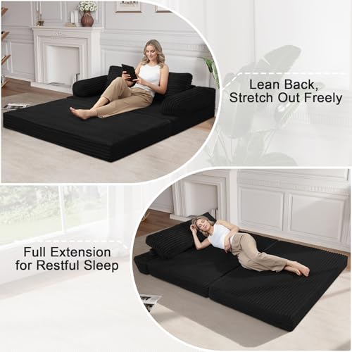 Cómodo sofá de dos plazas MeMoreCool convertible en cama para habitaciones pequeñas 5