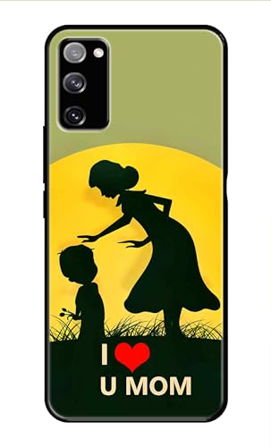 Image of Metal TPU Printed Back Cover for Samsung Galaxy S20 FE (Love U Mom) 360 Degree Protection | Camera Protection -25092024(AR)