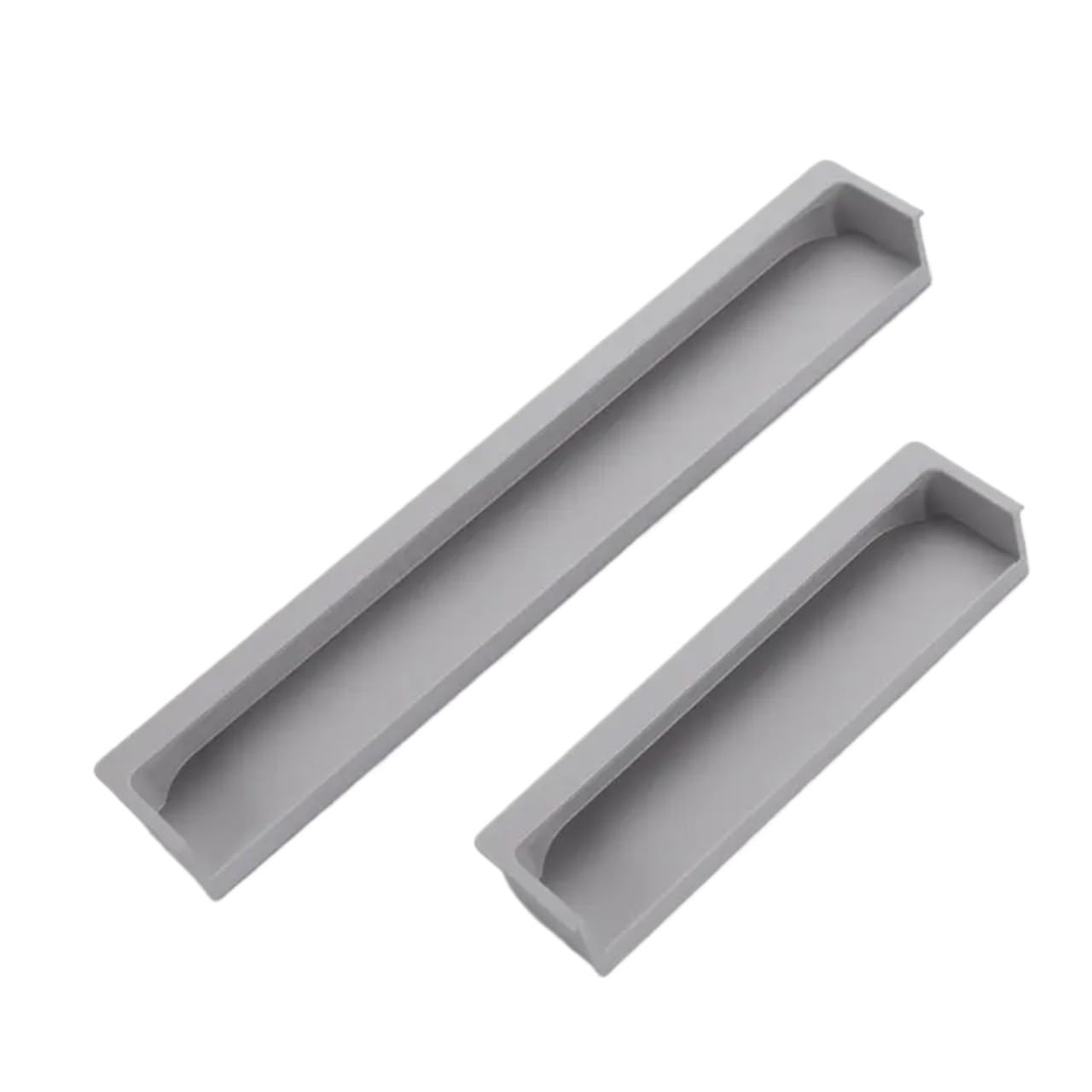 EKalgretrA Recessed Sliding Handles Embedded Hidden Concealed Handles for Cabinets and Drawers Modern Wardrobe Pulls Aluminum Alloy Invisible(Dark Grey,120mm Length)