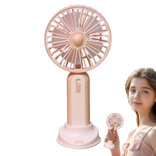 Ventilador portátil Recargable, poderoso ventilador portátil - Ventilador eléctrico de enfriamiento - 250mAh recargable potente potente refrigerador para actividades al aire libre, viajes, trabajo