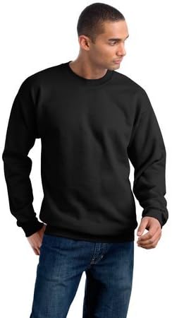 Hanes Crewneck Sweatshirt, Black, M 