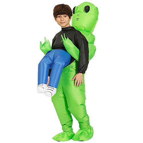 AOGU Inflatable Alien Rider Costume Halloween Costume for Adults and Kids Inflatable Costumes Cosplay Party Dress Up - Thumbnail 6