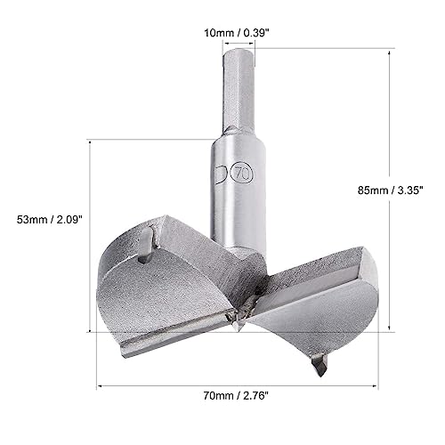 MACHSWON Forstner Drill Bits Tungsten Carbide Wood Hole Saw Opener Drill Bit 70mm Woodworking Drilling Bit Cutter - Image 3