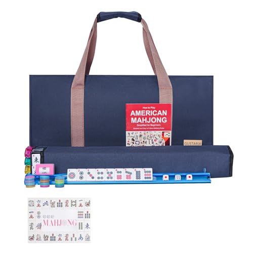 Set American Mahjong con 166 fichas y accesorios