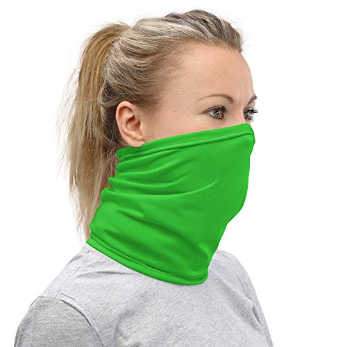 Lime Green Breathable Washable Neck Gaiter2