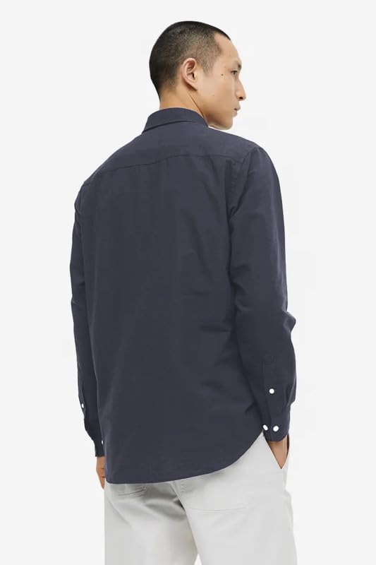 Image of BE ACTIVE Men's Oxford Cotton Lycra Casual Shirt || Men Stylish Shirt || Full Sleeves || Simple Shirt for Men || Timeless Style & Comfort