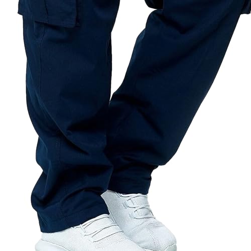 JEShifangjiusu Mens Casual Cargo Pants with Pockets Workout Joggers Stretch Sweatpants Relaxed Fit Hiking Tacitical Pant4