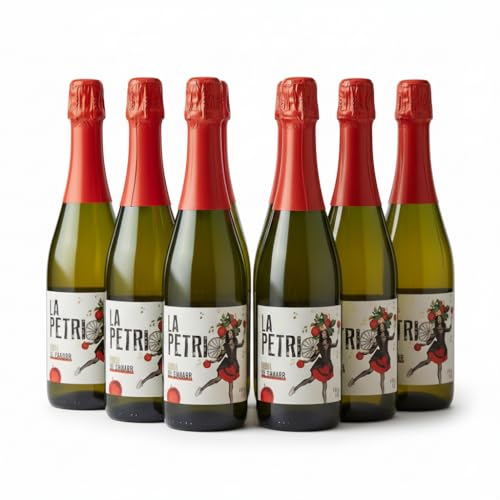 Sidra Espumosa La Petri 750 ml · Elaborada con Manzana 100% Natural en Petritegi (Astigarraga) · Vegana y Sin Gluten · 4.8% Vol. Alc · Packs 3 y 6 Botellas (Pack 6)