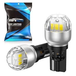 Marsauto 912 921 LED Bulbs for Backup Reverse Light,300% Brighter T15 906 904 W16W LED Bulbs with 3020SMD Chip,Non-polarity,6000K Xenon White,Pack of 2