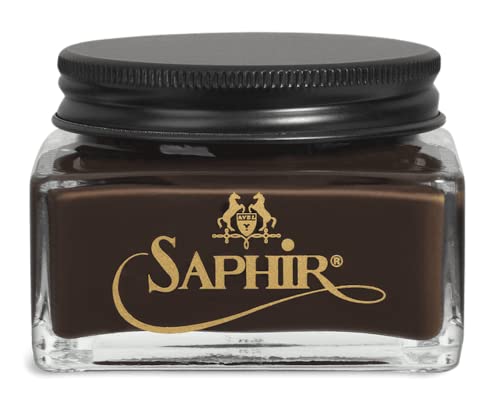 Image of Saphir Medaille d'Or Pommadier Cream 75ml - Natural Cream Leather Shoe Polish, Leather Conditioner for Boots, Handbags
