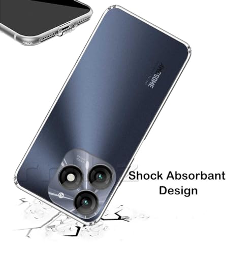 Image of Soft Silicone TPU Back Cover Compatible with Itel A70