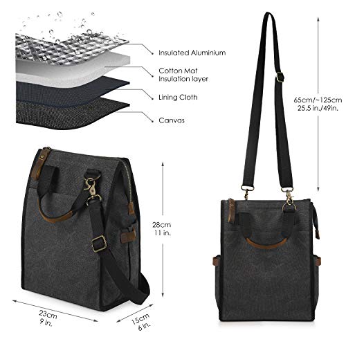 Smriti Insulated Canvas Lunch Bag For Women/Men-9.6 L Reusable Leakproof Lunch Tote Bag For Work Picnic Beach thumb #1