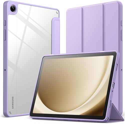 Coque Samsung Galaxy Tab A9+ JETech violet clair avec support protection fine