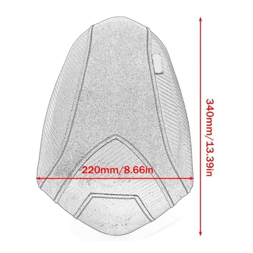 Cojín para asiento trasero de moto en rutas de fin de semana Street Triple 7