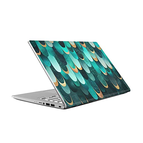 Skin pour ASUS Vivobook 14 protégeant des rayures au motif turquoise